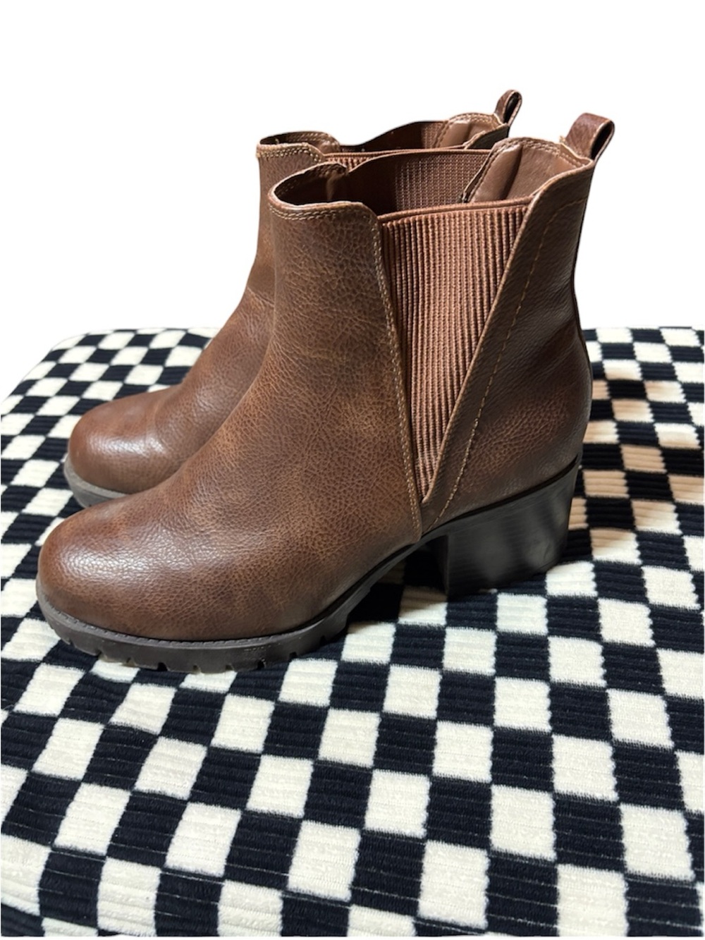 MIA Chelsea Ankle Booties with Block Heel Women’s Size 9.5